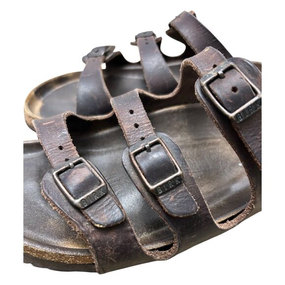 BIRKENSTOCK Florida Brown Habana Leather Size 37 - Picture 13 of 15